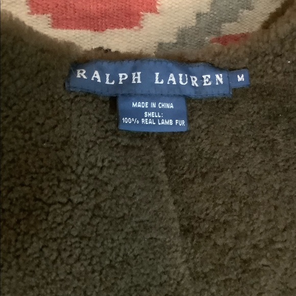 Ralph Lauren Lamb fur long vest - Picture 8 of 9